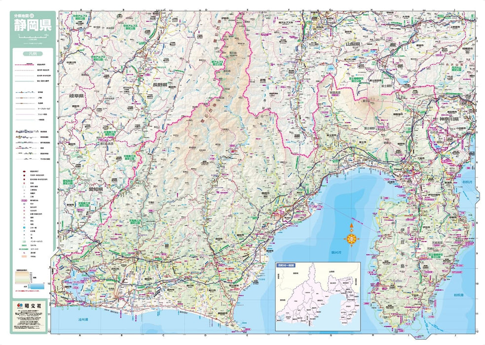 Prefecture Map Shizuoka (Prefecture Map 22)
