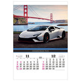 Todan 2025 Wall Calendar Super Sports Car Tohan DX Film 75 x 50.4cm TD-540