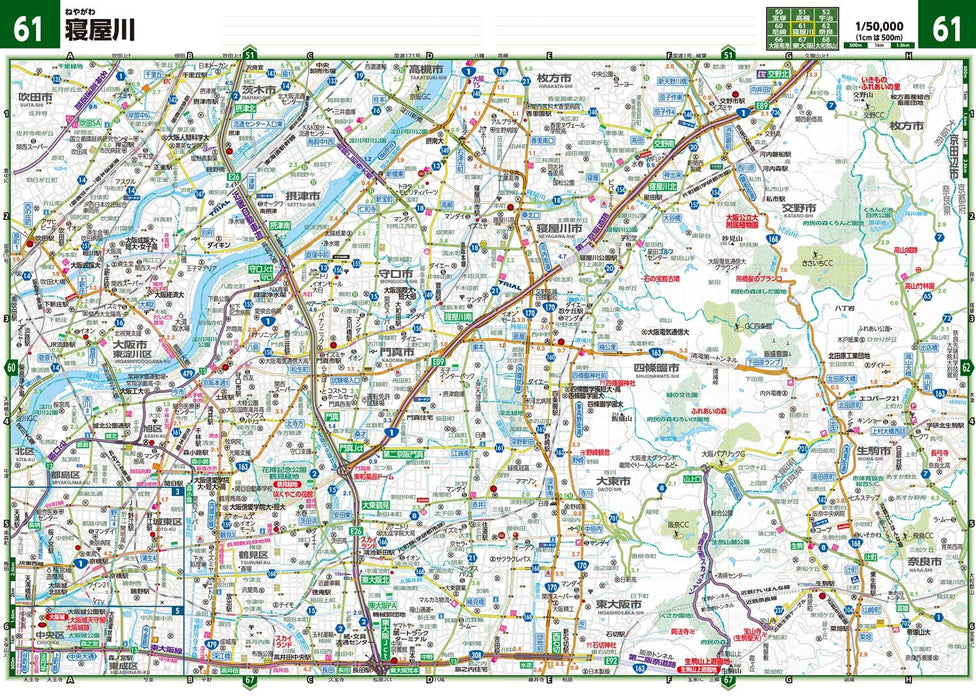 GIGA Mapple Dekkaji Kansai Road Map