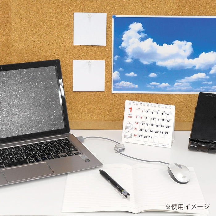 M-PLAN 2026 Cubics Desk Calendar Mini Yoko Spiral Basic 204002-01-60