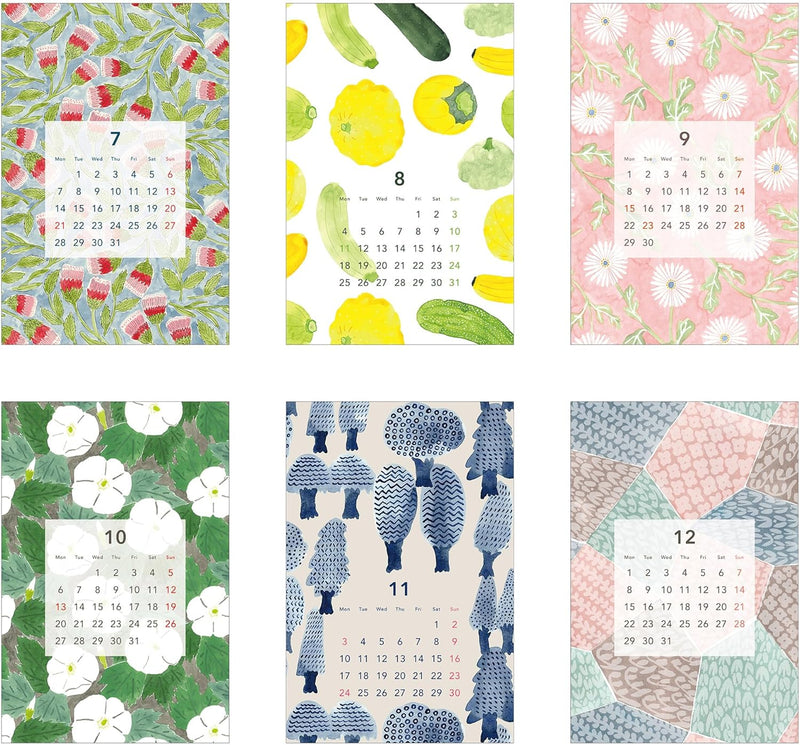 EL COMMUN MATOKA 2025 Desk Calendar Textiles CAL-128