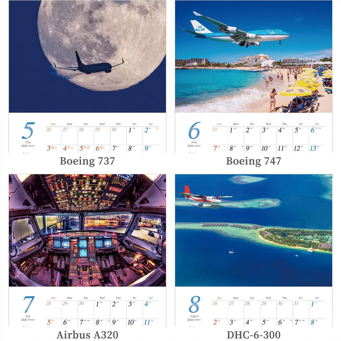 Shashin Koubou Jetstream 2026 Wall Calendar (with Holder) 300 x 420mm