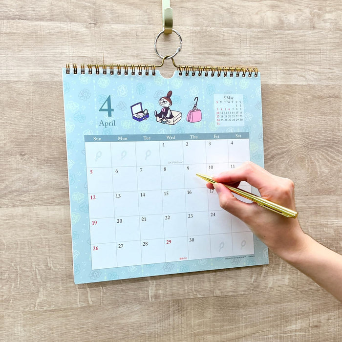 Gakken Sta:Ful 2026 Calendar Moomin Wall Calendar Little My AM14004