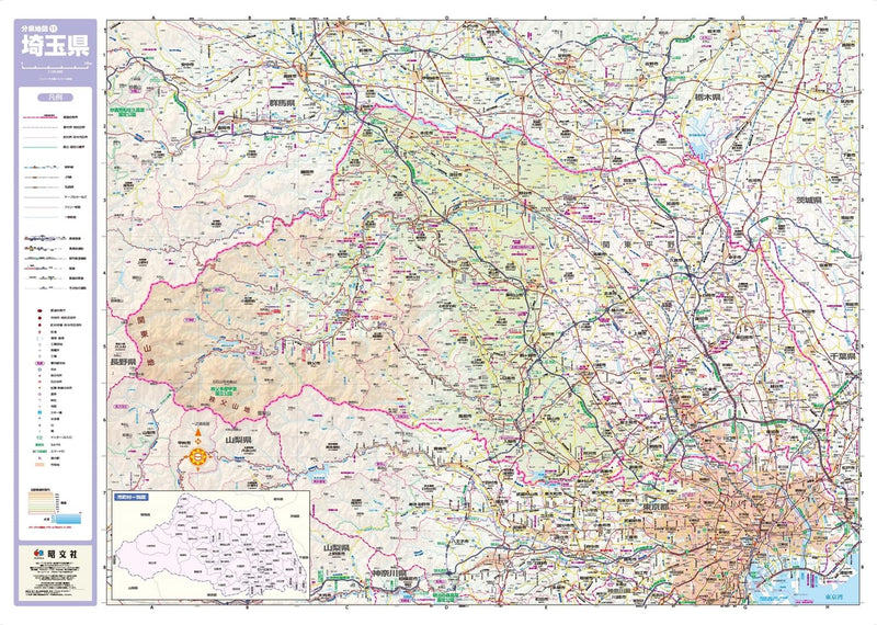 Screen Map Prefectural Map: Saitama (Prefecture Map 11)