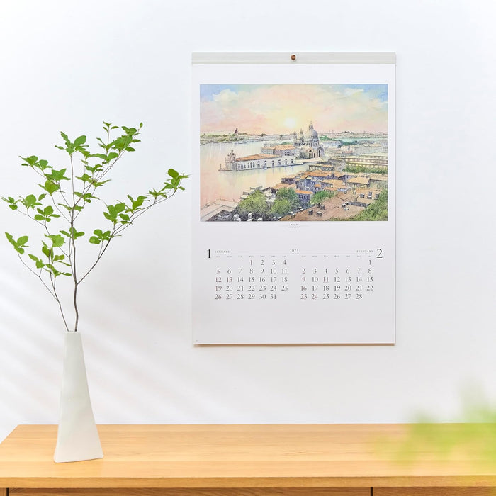 New Japan Calendar 2025 Wall Calendar European Walkway NK121 610x425mm