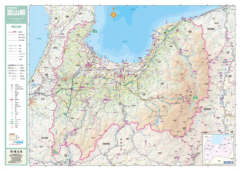 Prefecture Map Toyama (Prefecture Map 16)