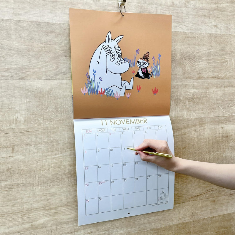 Gakken Sta:Ful 2026 Calendar Moomin Wall Square Calendar DM12015