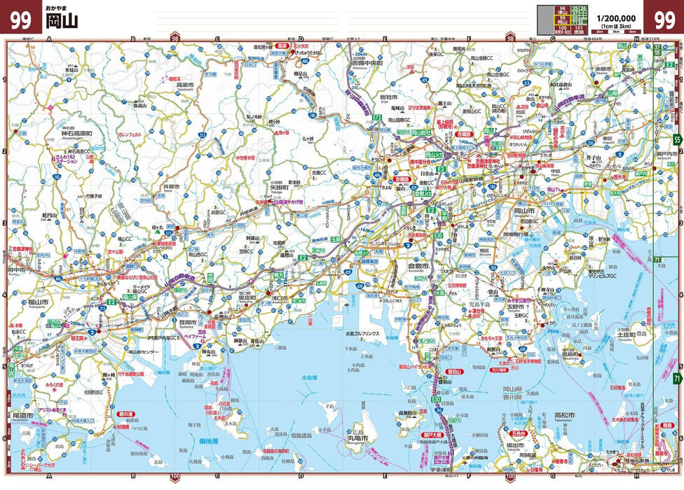 GIGA Mapple Dekkaji Kansai Road Map