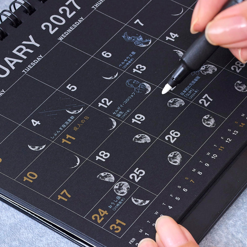 New Japan Calendar 2027 Desk Calendar Desk Calendar Sora Calendar Black NK8952