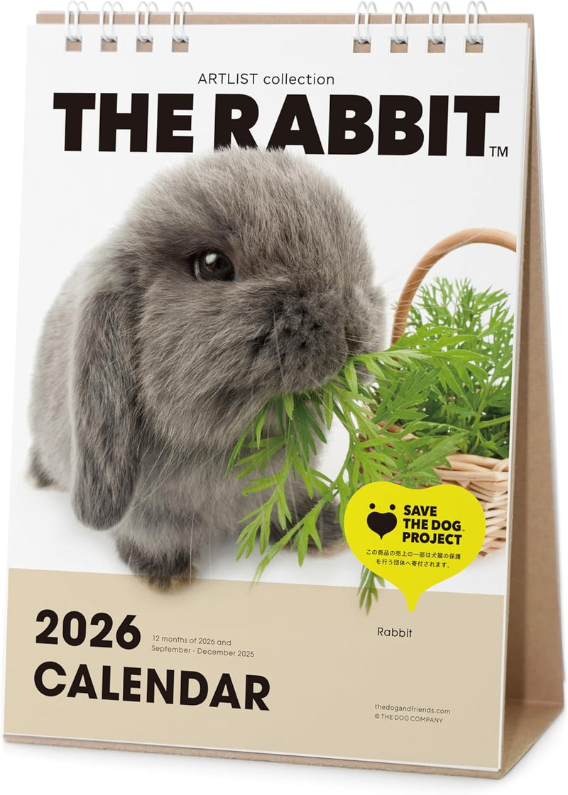 THE RABBIT 2026 Desk Calendar