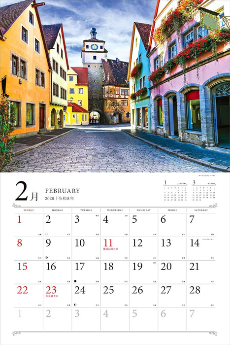 The Most Beautiful Towns and Charming Villages 2026 Calendar