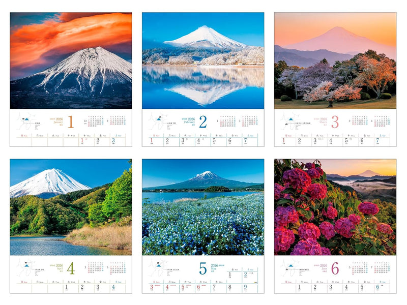 New Mt. Fuji CALENDAR 2026 (Impress Calendar 2026)