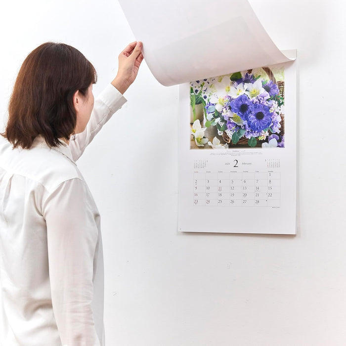 New Japan Calendar 2025 Wall Calendar Floral Healing NK71