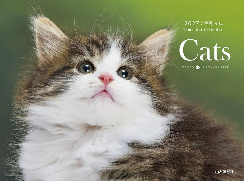 Calendar 2027 Cats (Monthly/Wall Ring Calendar) (Yama-kei Calendar 2027)