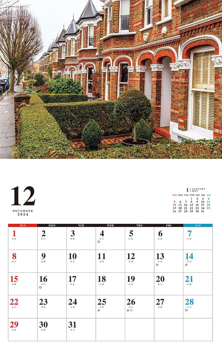 English Garden Calendar 2025 (Monthly/Wall Calendar)