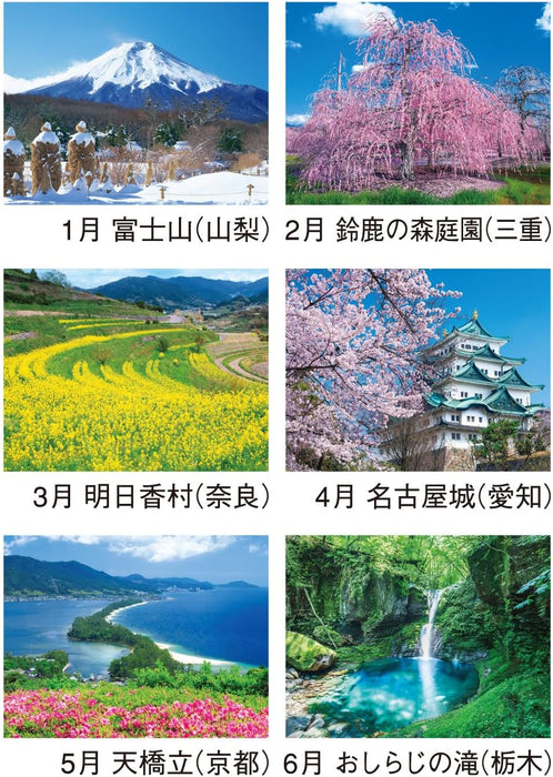 New Japan Calendar 2025 Wall Calendar Landscape in Japan NK138 610x425mm