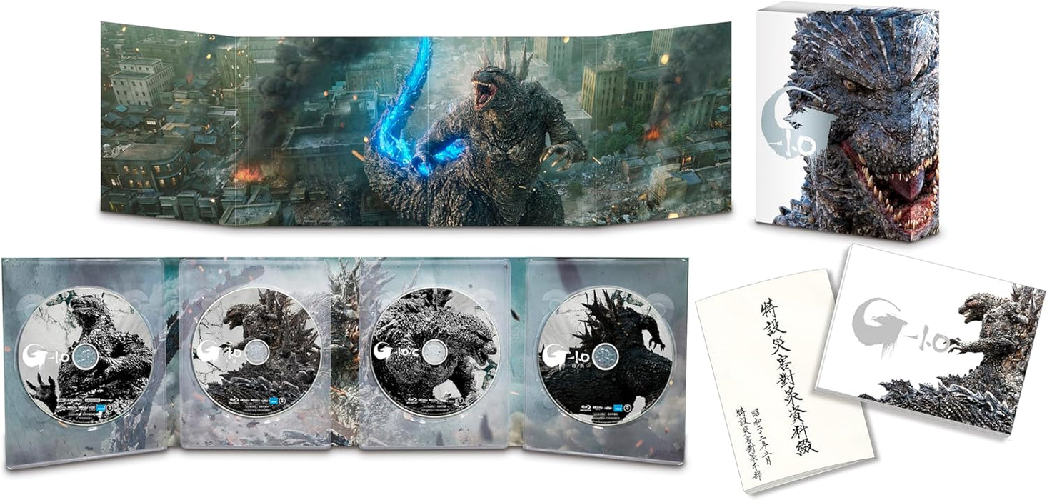 Godzilla Minus One Deluxe Edition 4K Ultra HD Blu-ray 4-Disc Set [Blu-ray]