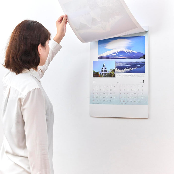 New Japan Calendar 2025 Wall Calendar Six Views of Mount Fuji NK19