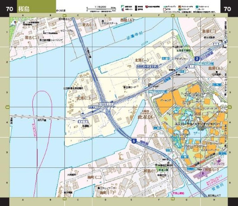 Easy-to-Understand Map: Osaka