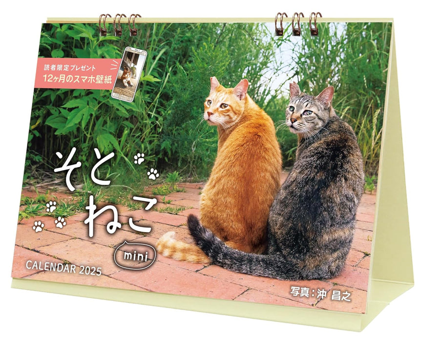 Soto Neko mini Calendar 2025 (Impress Calendar 2025)