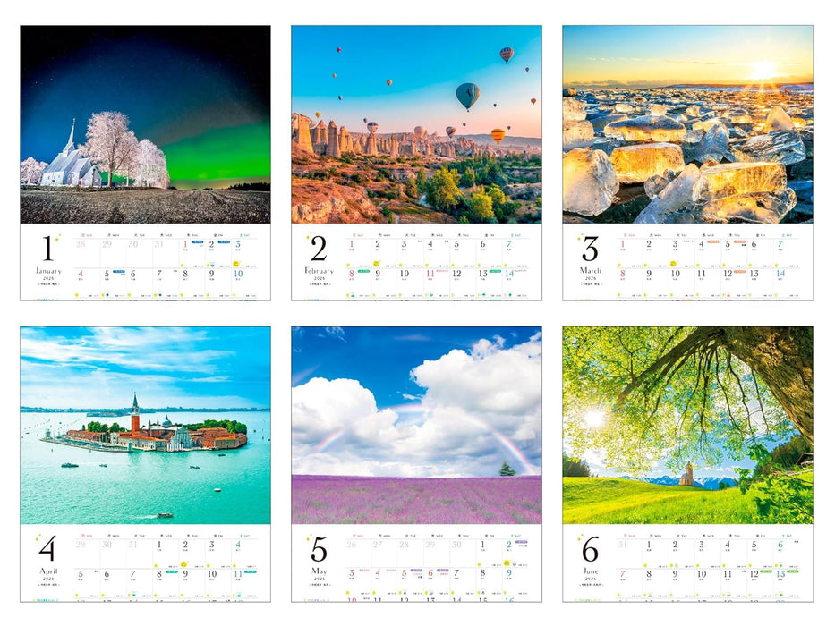 Tamako Suisho's Fortune: Landscapes of Happiness Calendar 2026 (Impress Calendar 2026)