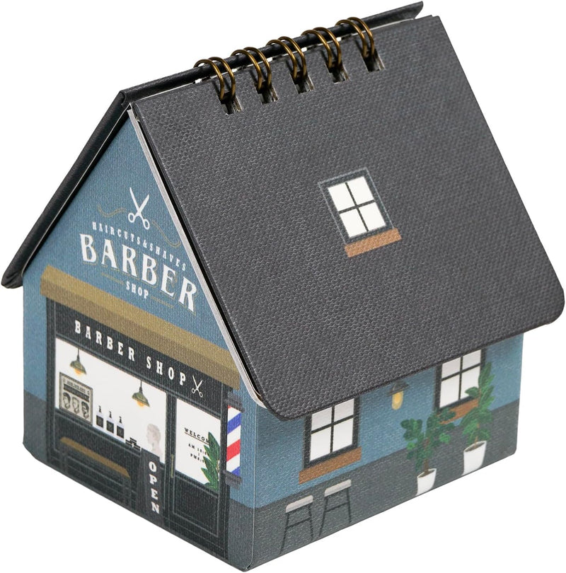 Greeting Life 2026 Desk Calendar House Box Barber Shop C-1730-TK