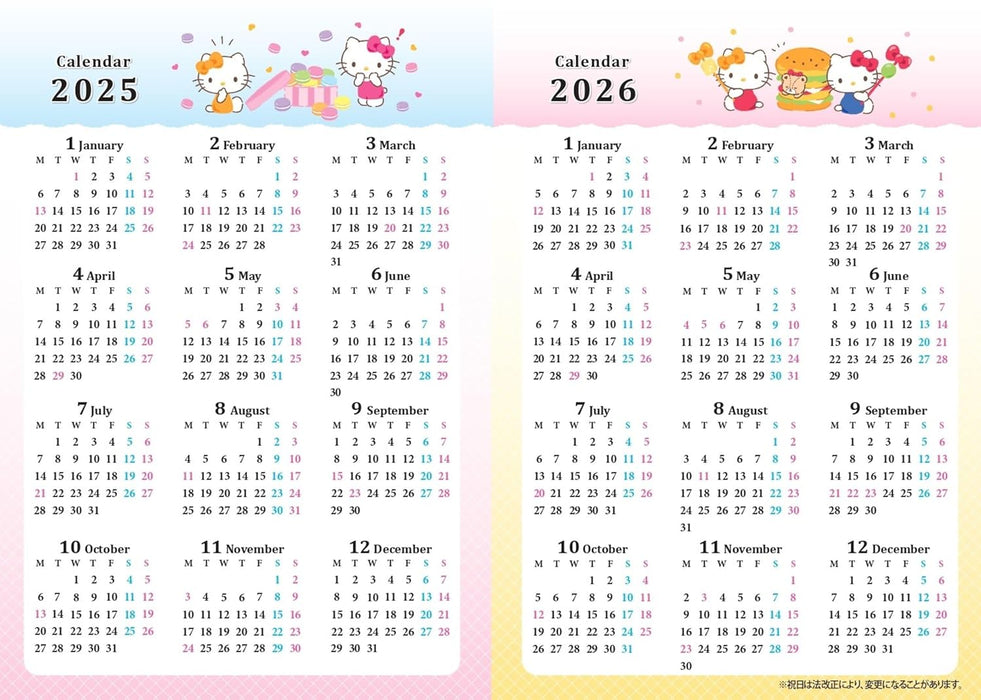 Hello Kitty Diary Book 2025