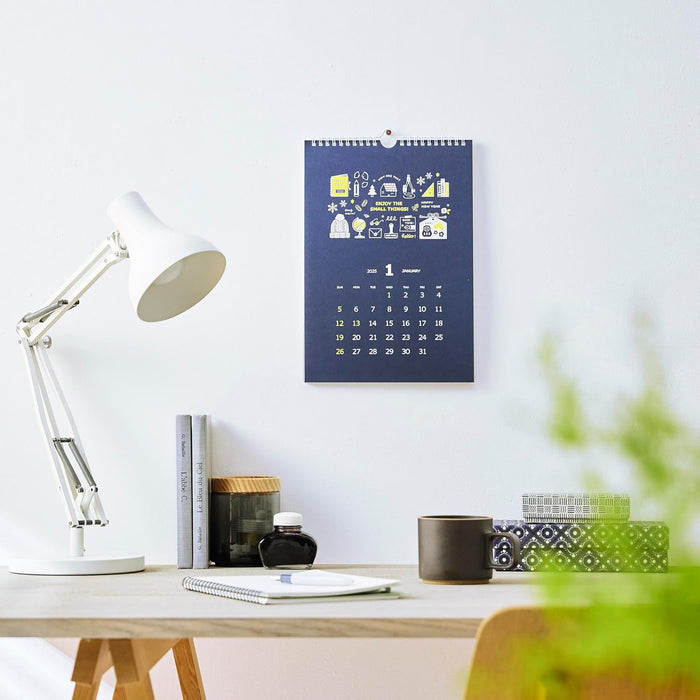 New Japan Calendar 2025 Wall Calendar eric neon color NK4012