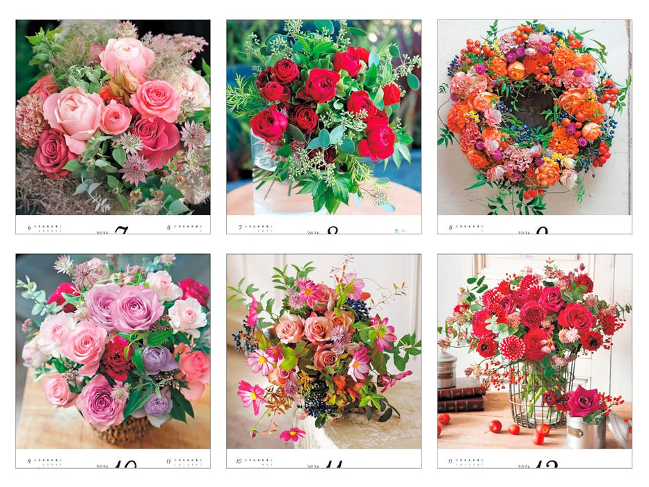 Calendar 2026 Petit Rose Cute Flower Shop's Little Calendar (Monthly/Wall Calendar) (Impress Calendar 2026)
