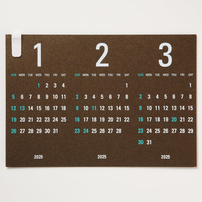 Replug 2025 Desk Calendar Triangler Bronze A25-444