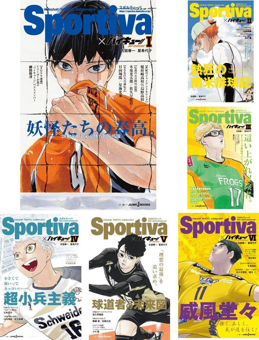 Haikyu!! Novel version!! Vol.  1 - 13 Set with Sportiva Collaboration Obi