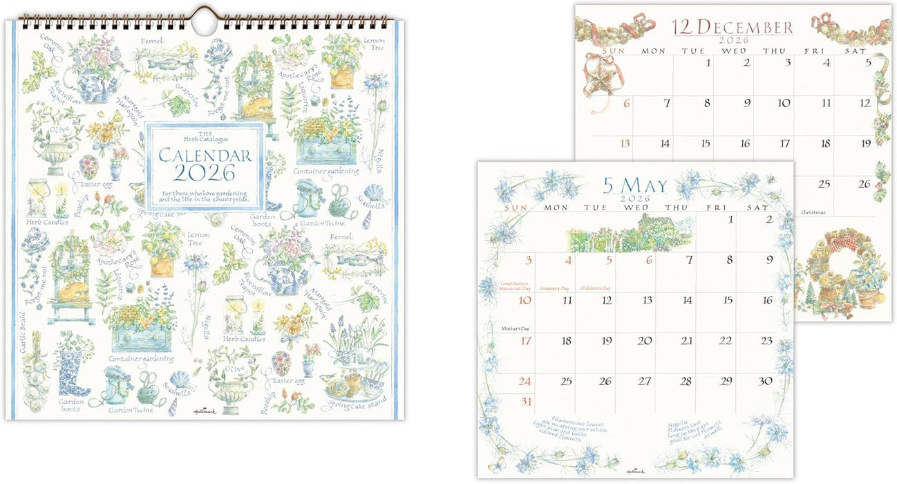 Hallmark 2026 Wall Calendar The Herb Catalogue Large 845315