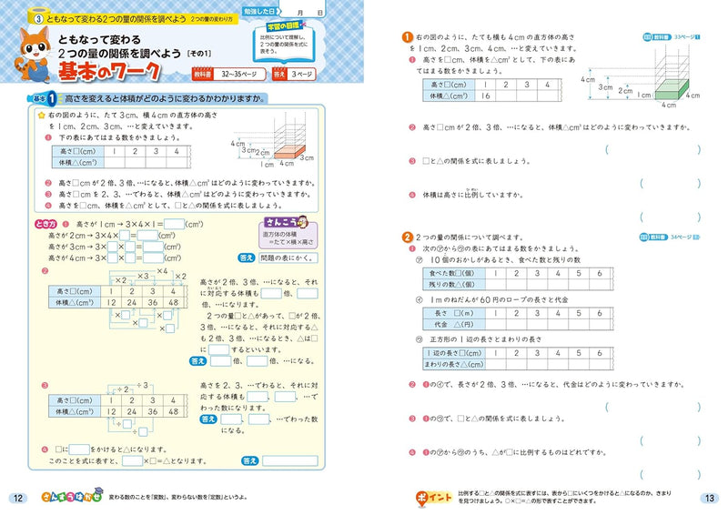 Shougaku Kyoukasho Work Mathematics 5th Grade Nihon Bunkyo Shuppan Edition