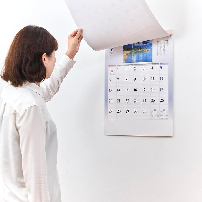 New Japan Calendar 2025 Wall Calendar Wa no Irodori NK88