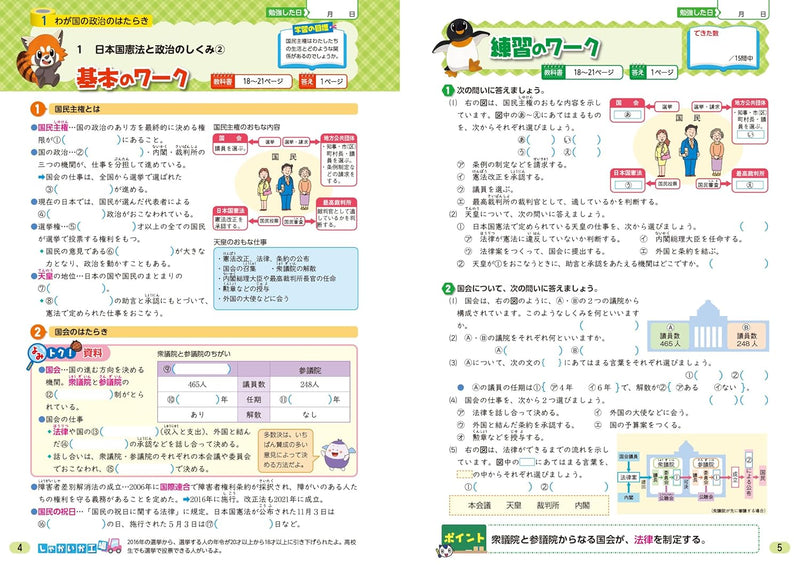 Shougaku Kyoukasho Work Social Studies 6th Grade Nihon Bunkyo Shuppan Edition