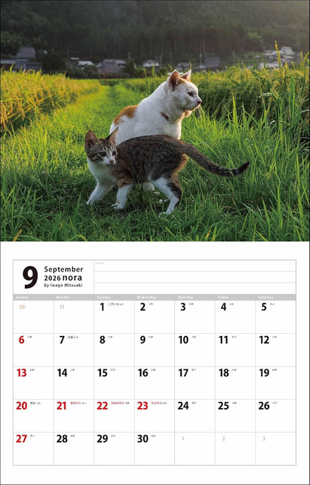 Mitsuaki Iwago Nora Calendar 2026