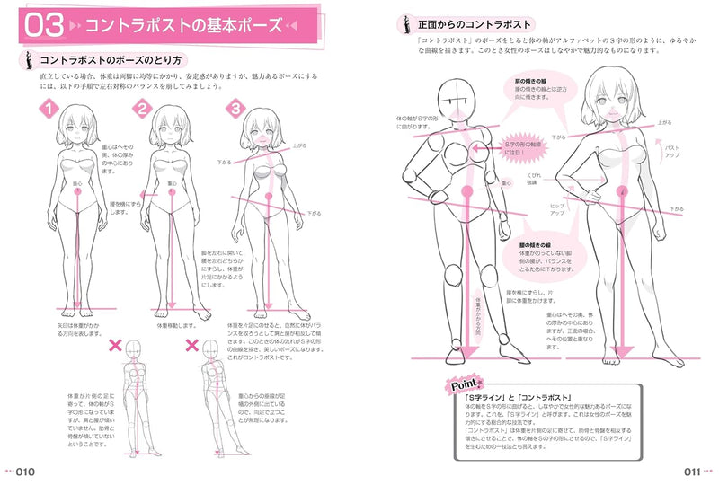New Edition: The Principles of Eye-Catching Character Poses - Fundamentals of Attractive Poses Using Contrapposto