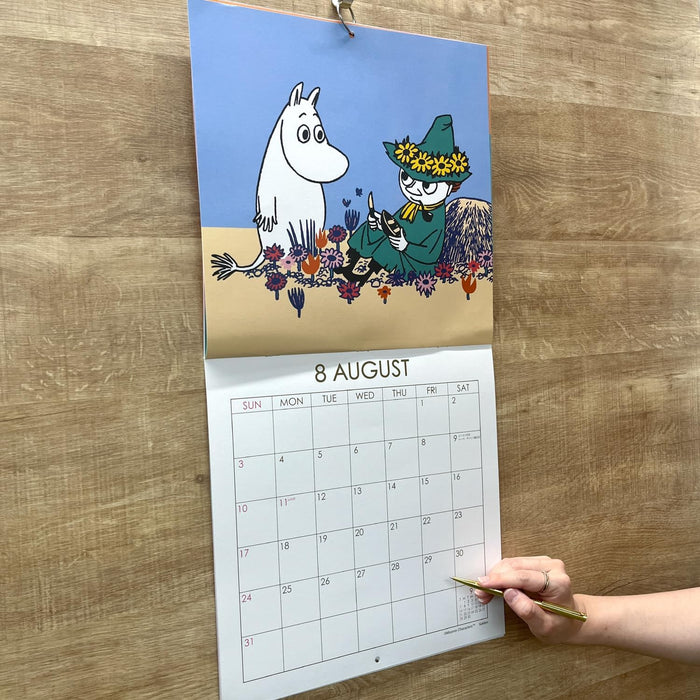 Gakken Sta:Ful 2025 Calendar Moomin Wall Calendar Square DM12012