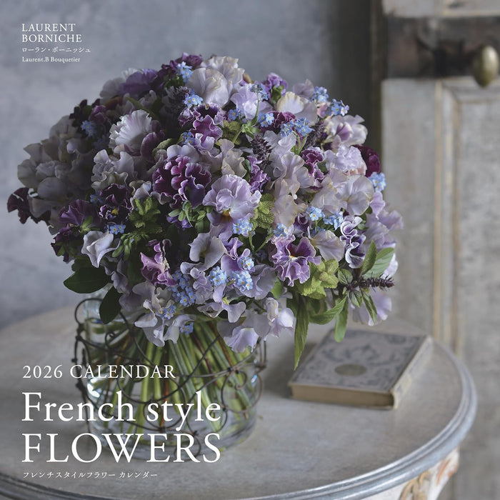 2026 Calendar French style FLOWERS