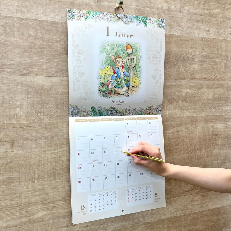 Gakken Sta:Ful 2026 Calendar Peter Rabbit Wall Calendar AM15038