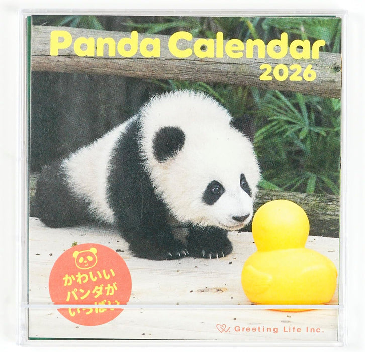 Greeting Life 2026 Desk Calendar Panda FD C-1693-PA