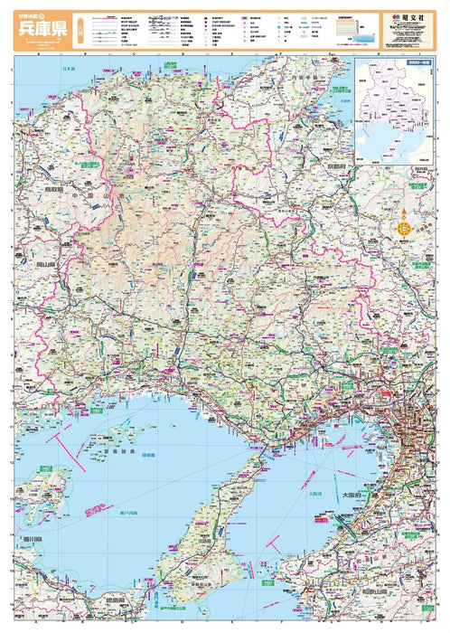 Screen Map Prefectural Map: Hyogo (Prefecture Map 28)