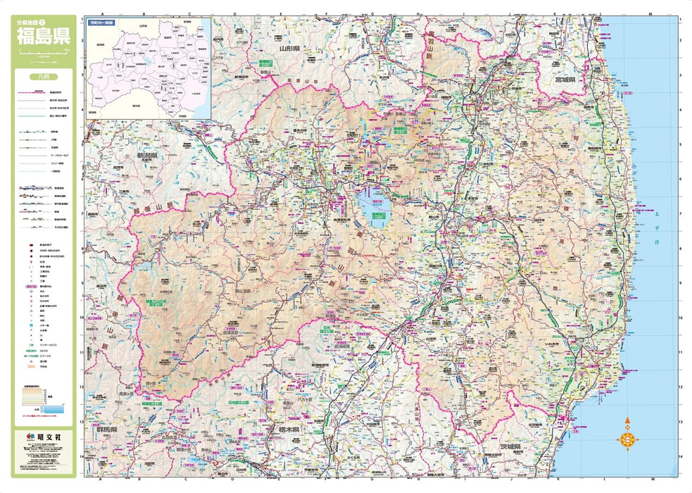 Prefecture Map Fukushima (Prefecture Map 7)