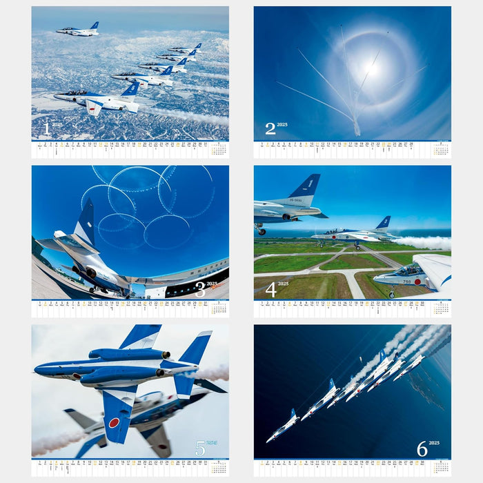 2025  JASDF Japan Air Self-Defense Force Blue Impulse Calendar Wall Calendar 35.5 x 38cm