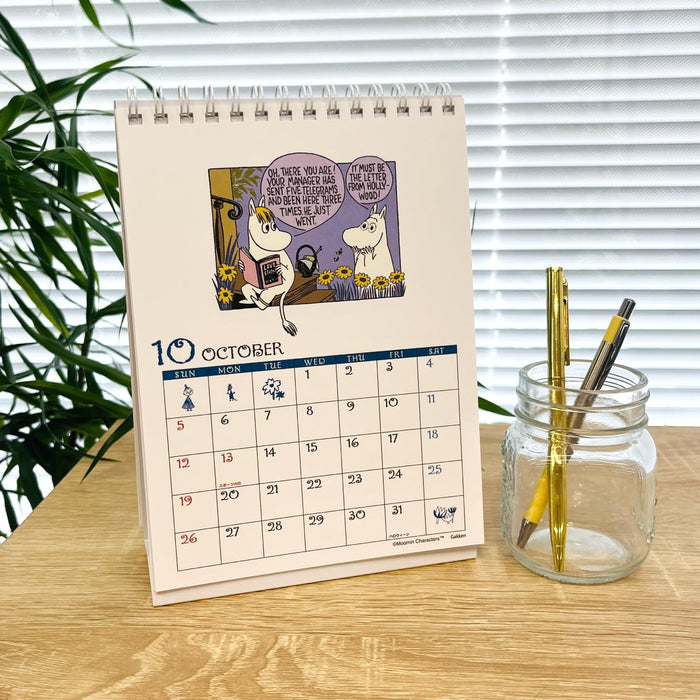 Gakken Sta:Ful 2025 Calendar Moomin Desk Calendar M09533