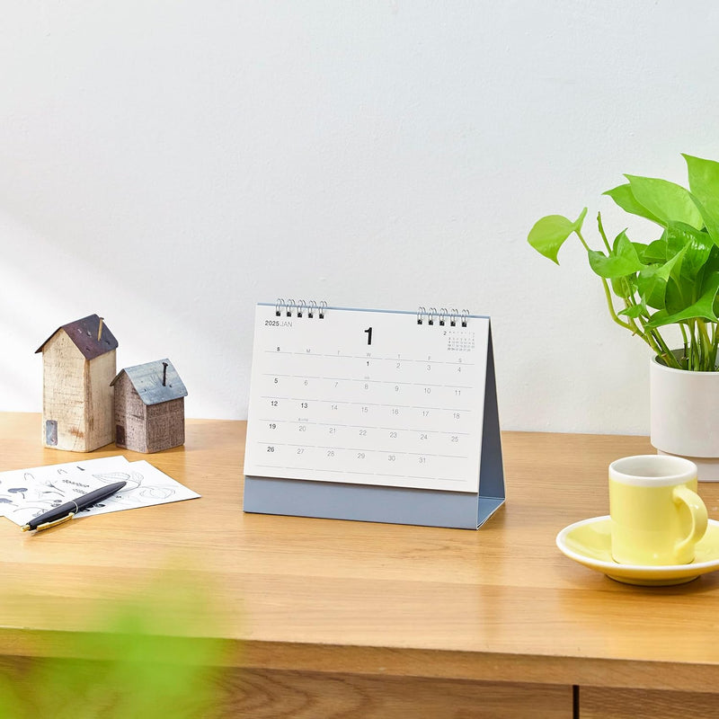 New Japan Calendar 2025 Desk Calendar Do Simple Gray NK558