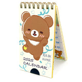 Todan 2025 Pocket Calendar Chairoikoguma 12.3 x 7cm TD-30084