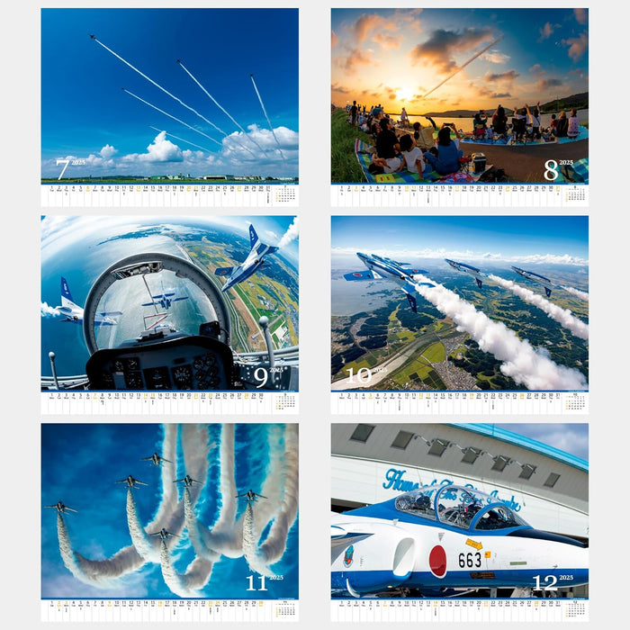 2025  JASDF Japan Air Self-Defense Force Blue Impulse Calendar Wall Calendar 35.5 x 38cm