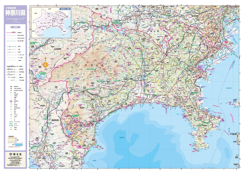 Screen Map Prefectural Map: Kanagawa (Prefecture Map 14)
