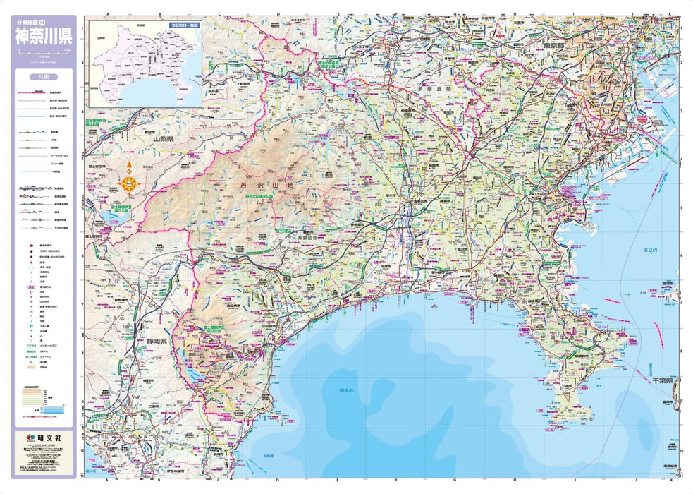 Screen Map Prefectural Map: Kanagawa (Prefecture Map 14)